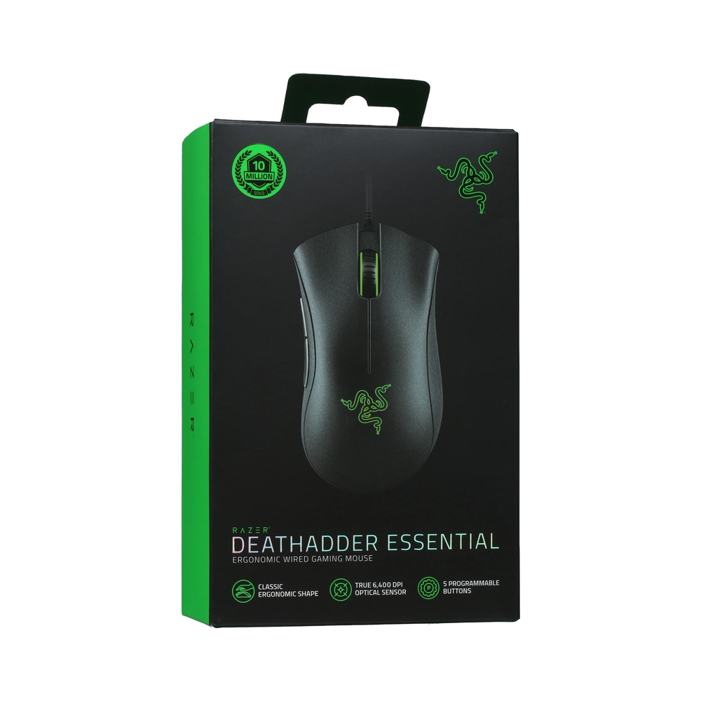картинка Мышь проводная Razer DeathAdder Essential [RZ01-03850100-R3M1], черный от магазина Одежда+