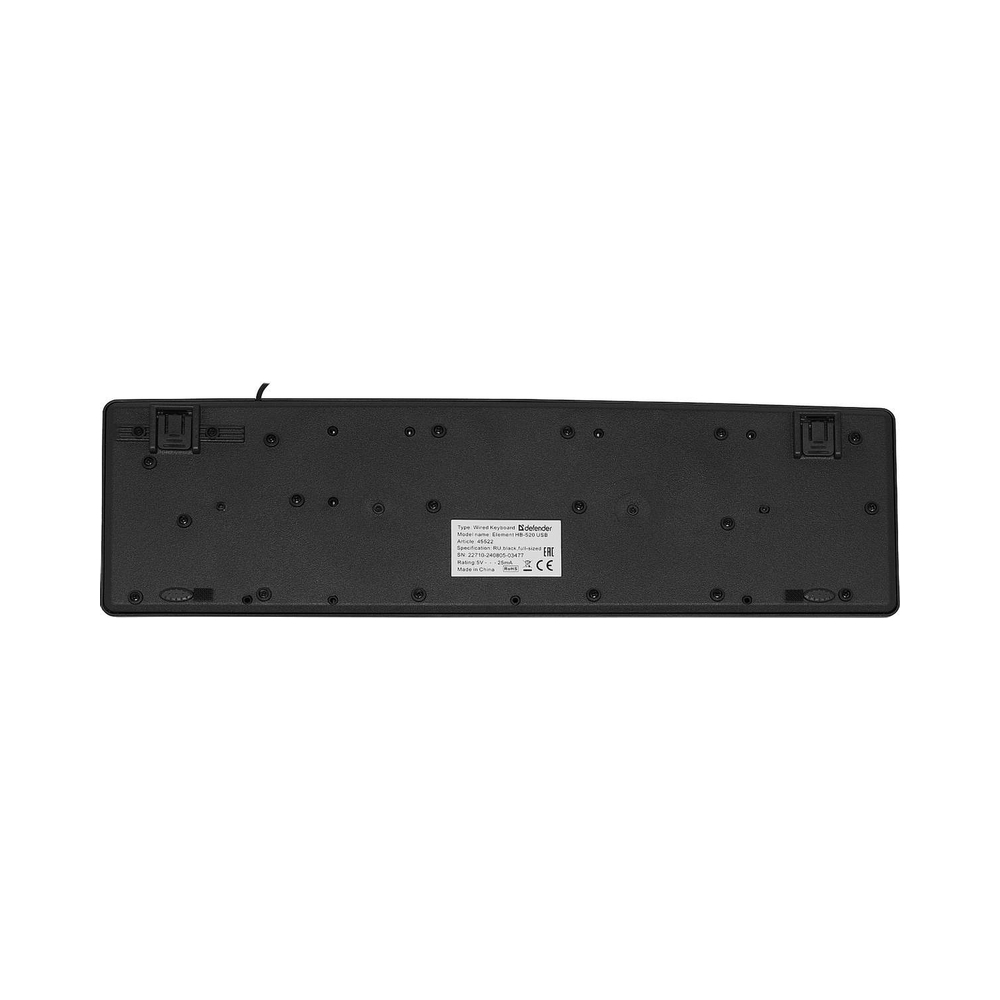 картинка Клавиатура Defender Element HB-520 USB, чёрная от магазина Одежда+