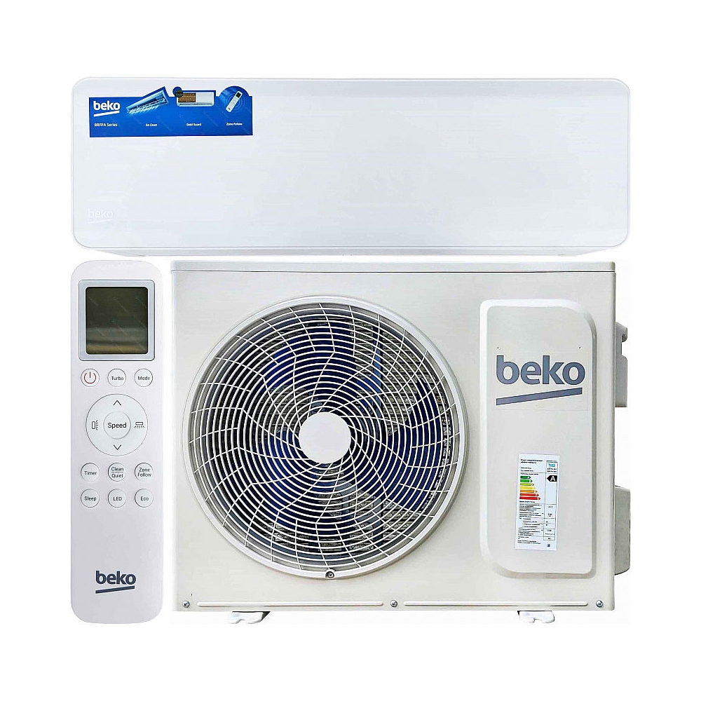 картинка Кондиционер сплит-система Beko SPLIT BRFPA 070/BRFPA 071 7000 BTU, 20 м², 36/42 дБ, охлаждение, обогрев, осушение, белый от магазина Одежда+