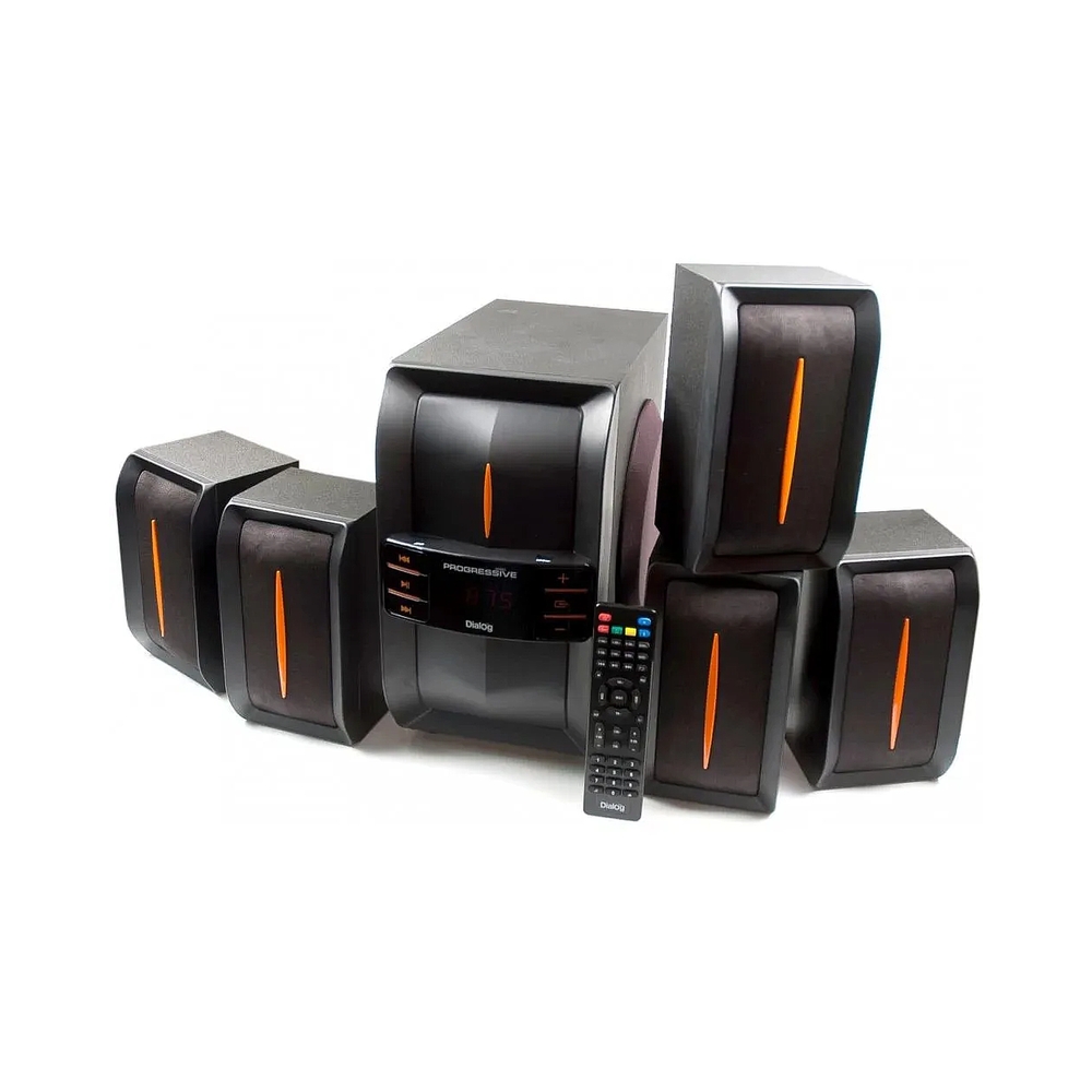 Колонки Dialog Progressive AP-540, чёрный (5.1, 100Вт) — KSKSHOP.RU