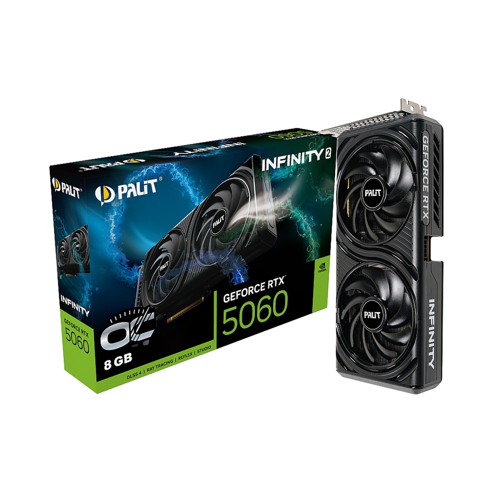 Видеокарта Palit GeForce RTX 5060 Infinity 2 OC [NE75060V19P1-GB2063L] — KSKSHOP.RU