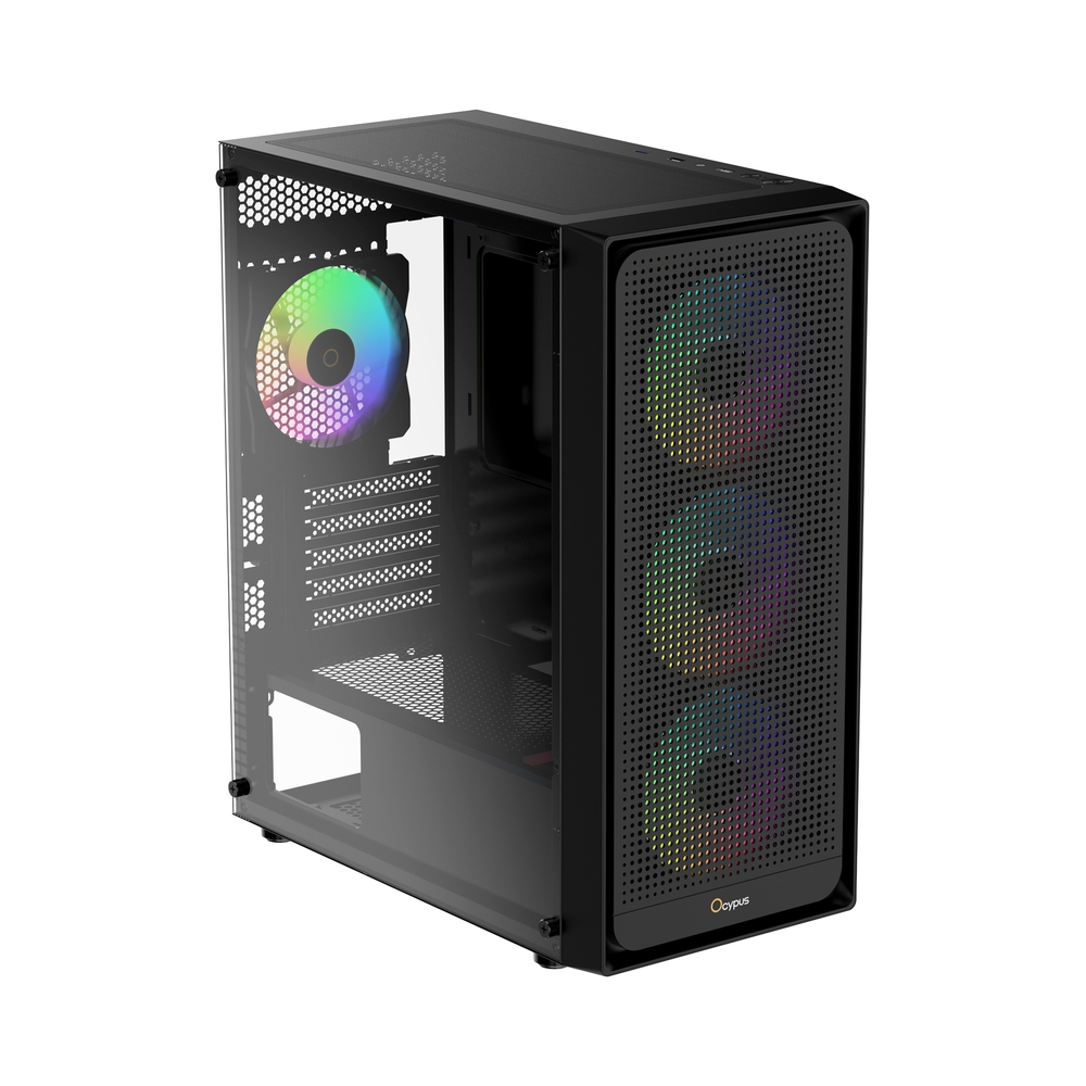 Корпус Ocypus Gamma C50 BK ARGB, черный — KSKSHOP.RU