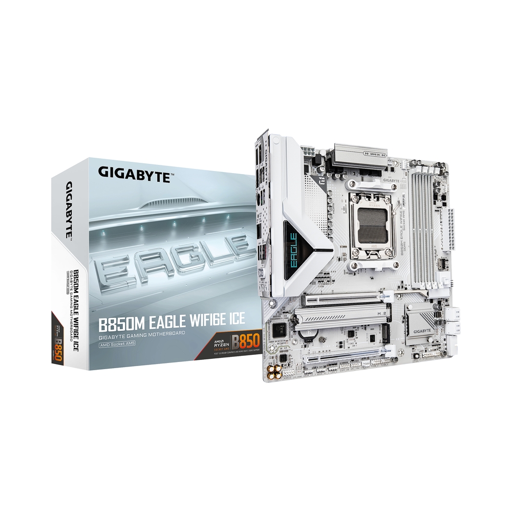 Материнская плата GIGABYTE B850M EAGLE WIFI6E ICE — KSKSHOP.RU
