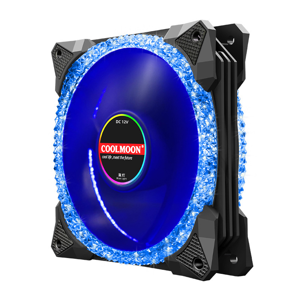 картинка Кулер для пк CoolMoon Magic Diamond AS2 | BLUE 120MM от магазина Одежда+