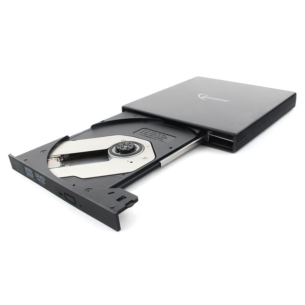 Внешний DVD-привод с интерфейсом USB Gembird DVD-USB-02 пластик, черный — KSKSHOP.RU