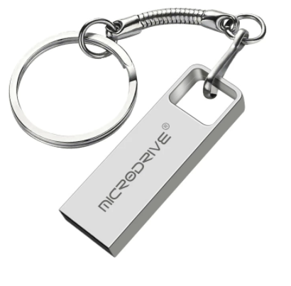 картинка Usb Flash 2.0 MicroDrive 16Gb Big Metal Gray от магазина Одежда+