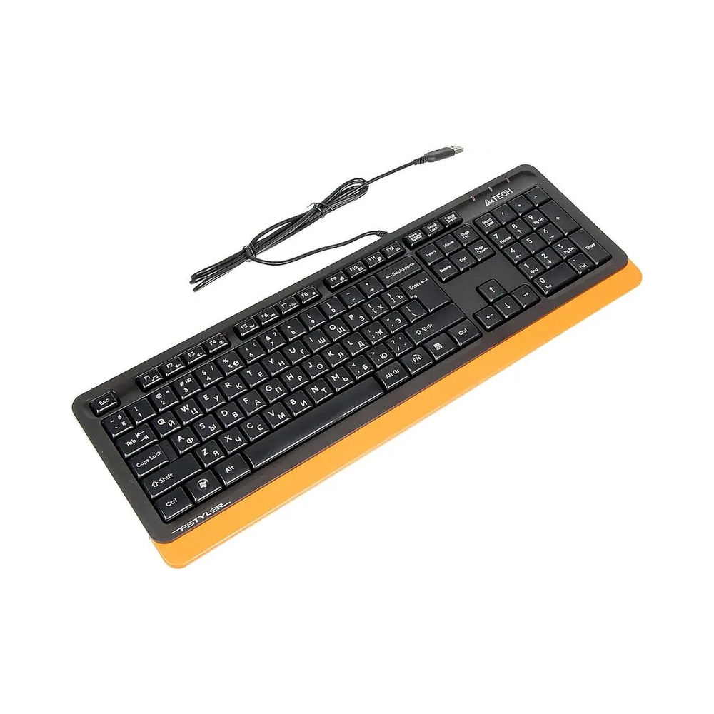Клавиатура A4Tech Fstyler FK10 черный/оранжевый — KSKSHOP.RU