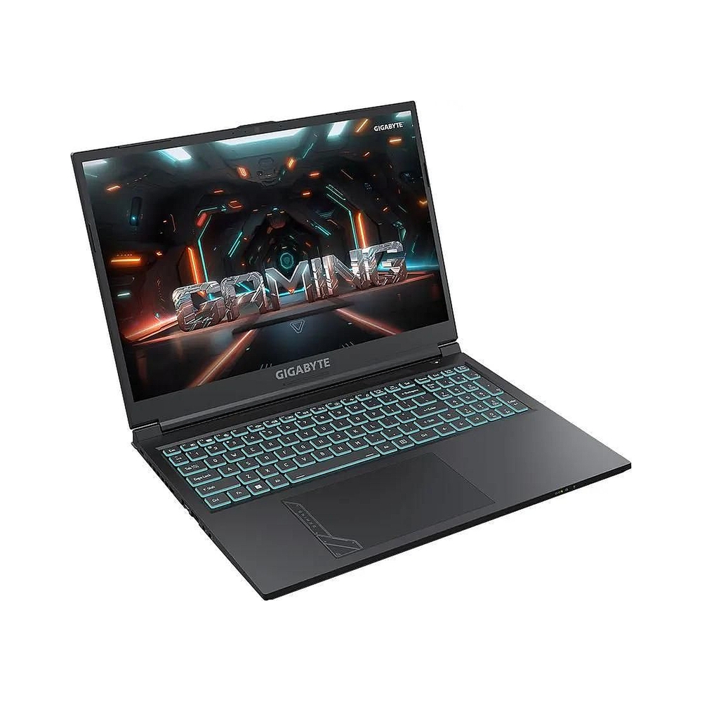 Ноутбук Gigabyte G6 Core i7 12650H 16Gb SSD512Gb NVIDIA GeForce RTX4060 8Gb 16" IPS FHD+ (1920x1200) Free DOS black WiFi BT Cam (KF-G3KZ853SD) — KSKSHOP.RU