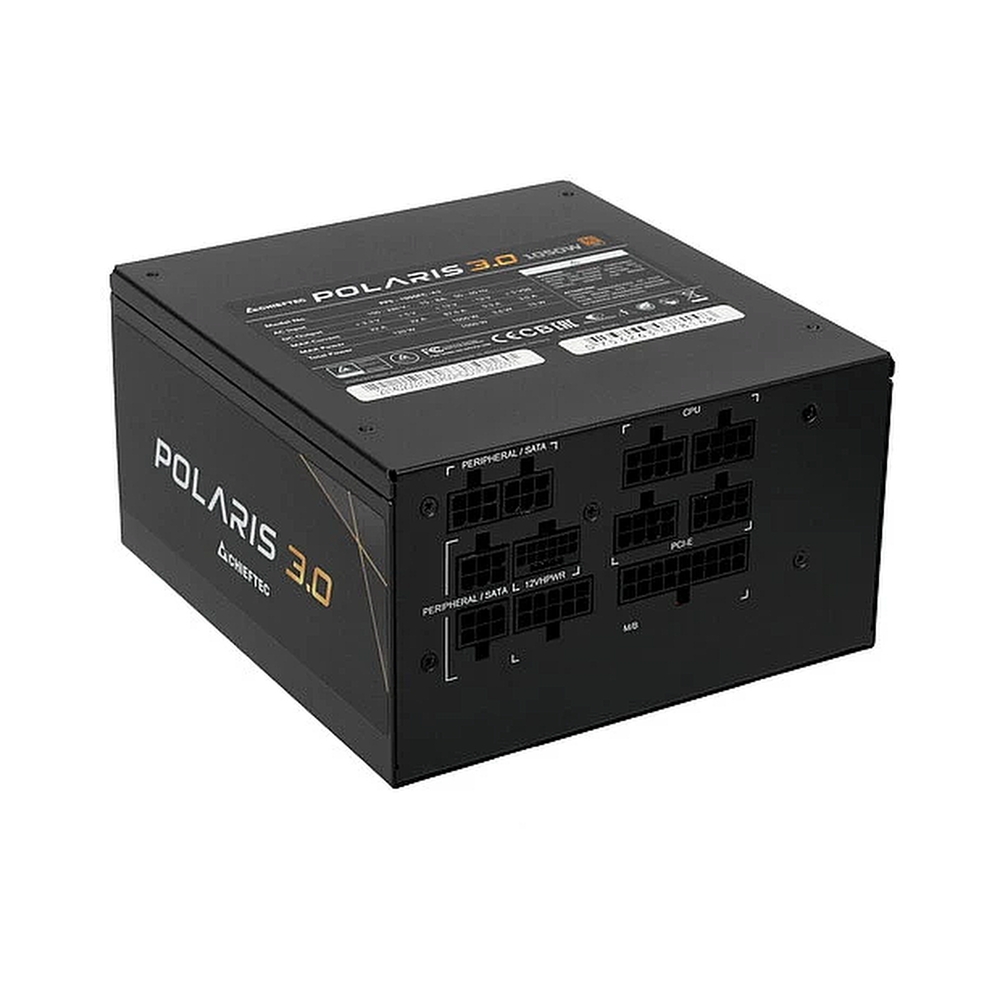 Блок питания Chieftec Polaris 3.0 PPS-1050FC-A3 (ATX 3.0, 1050W, 80 PLUS GOLD, Active PFC, 140mm fan, Full Cable Management, Gen5 PCIe) Retail — KSKSHOP.RU