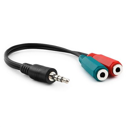картинка Кабель аудио-разветвитель 3.5 Jack(П) - 2х3.5 Jack(М) 0.2m от магазина Одежда+