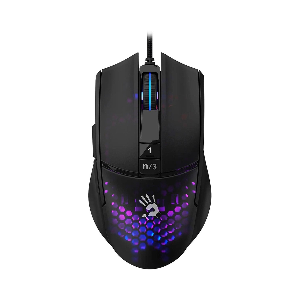 Мышь A4Tech Bloody L65 Max, черный/фиолетовый — KSKSHOP.RU