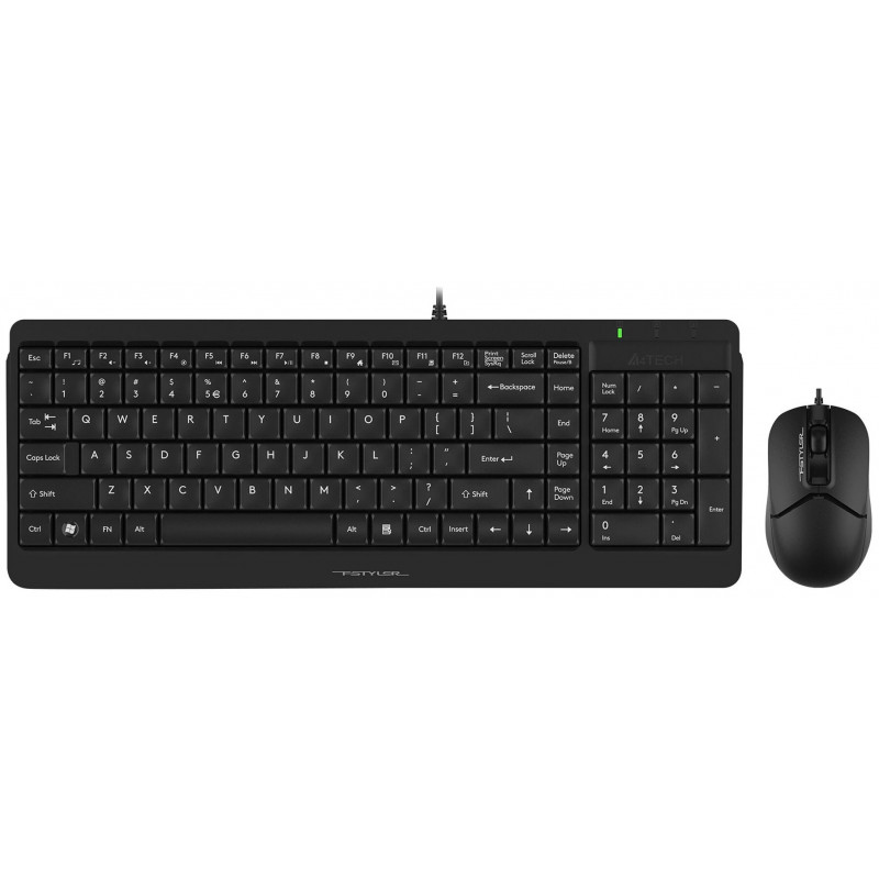 картинка Клавиатура + мышь A4Tech Fstyler F1512 клав:черный мышь:черный USB от магазина Одежда+