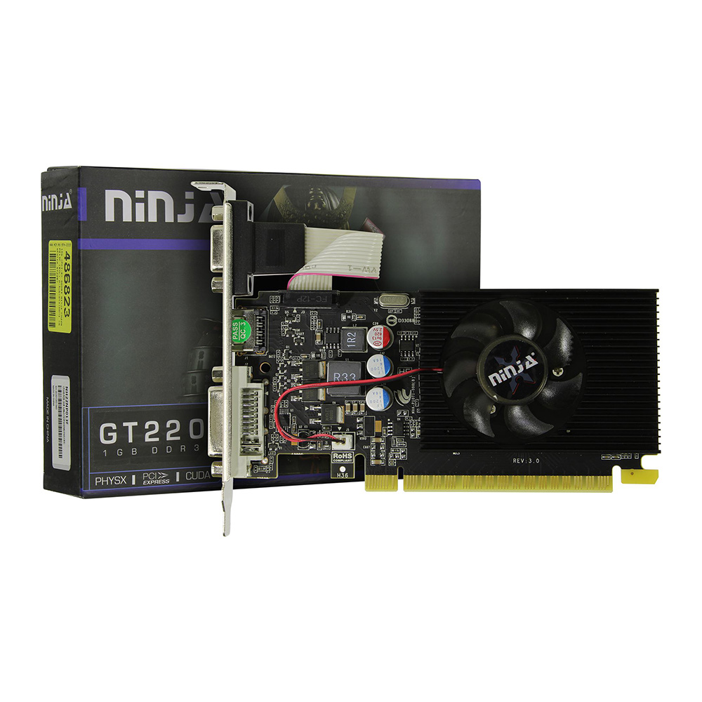 картинка Видеокарта Sinotex Ninja GeForce GT 220 1GB (NH22NP013F) от магазина Одежда+
