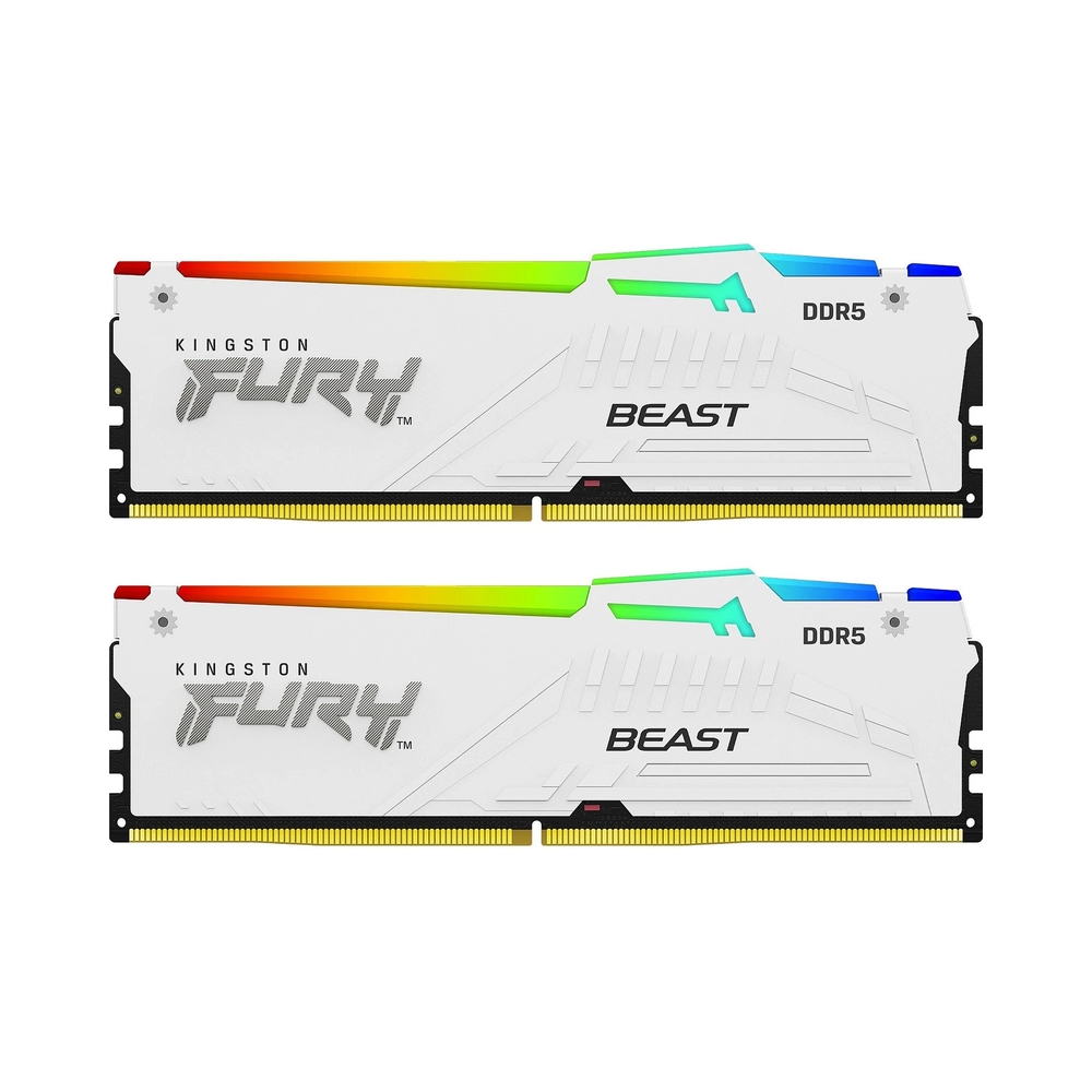 Оперативная память Kingston FURY Beast White RGB [KF552C40BWAK2-32] 32GB KIT D5 — KSKSHOP.RU