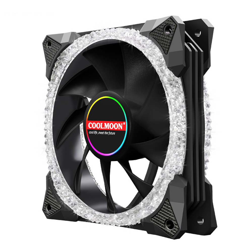 картинка Кулер для пк CoolMoon Magic Diamond AS2 | White 120MM от магазина Одежда+