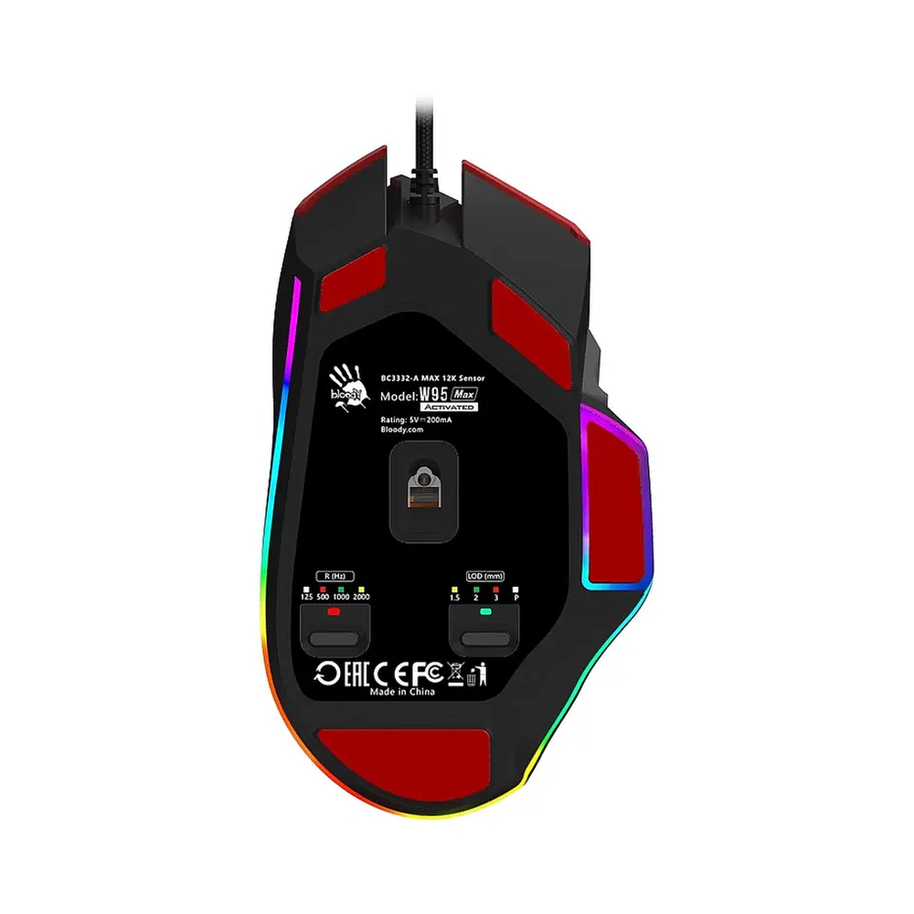 картинка Мышь A4Tech Bloody W95 Max Sports, красный/черный от магазина Одежда+