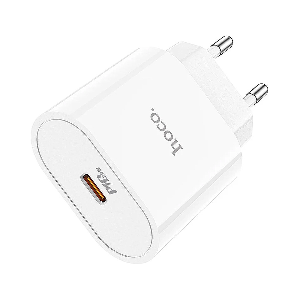 Зарядное устройство Hoco C94A 20Вт, 3А, QC3.0/PD, белый — KSKSHOP.RU