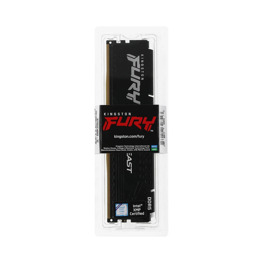 Оперативная память Kingston FURY Beast Black [KF552C40BB-32] 32 ГБ — KSKSHOP.RU