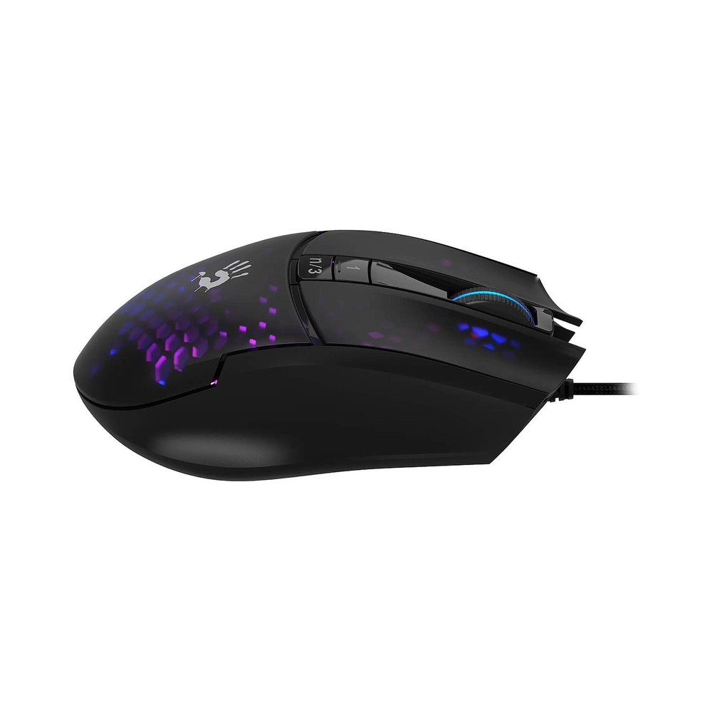 Мышь A4Tech Bloody L65 Max, черный/фиолетовый — KSKSHOP.RU