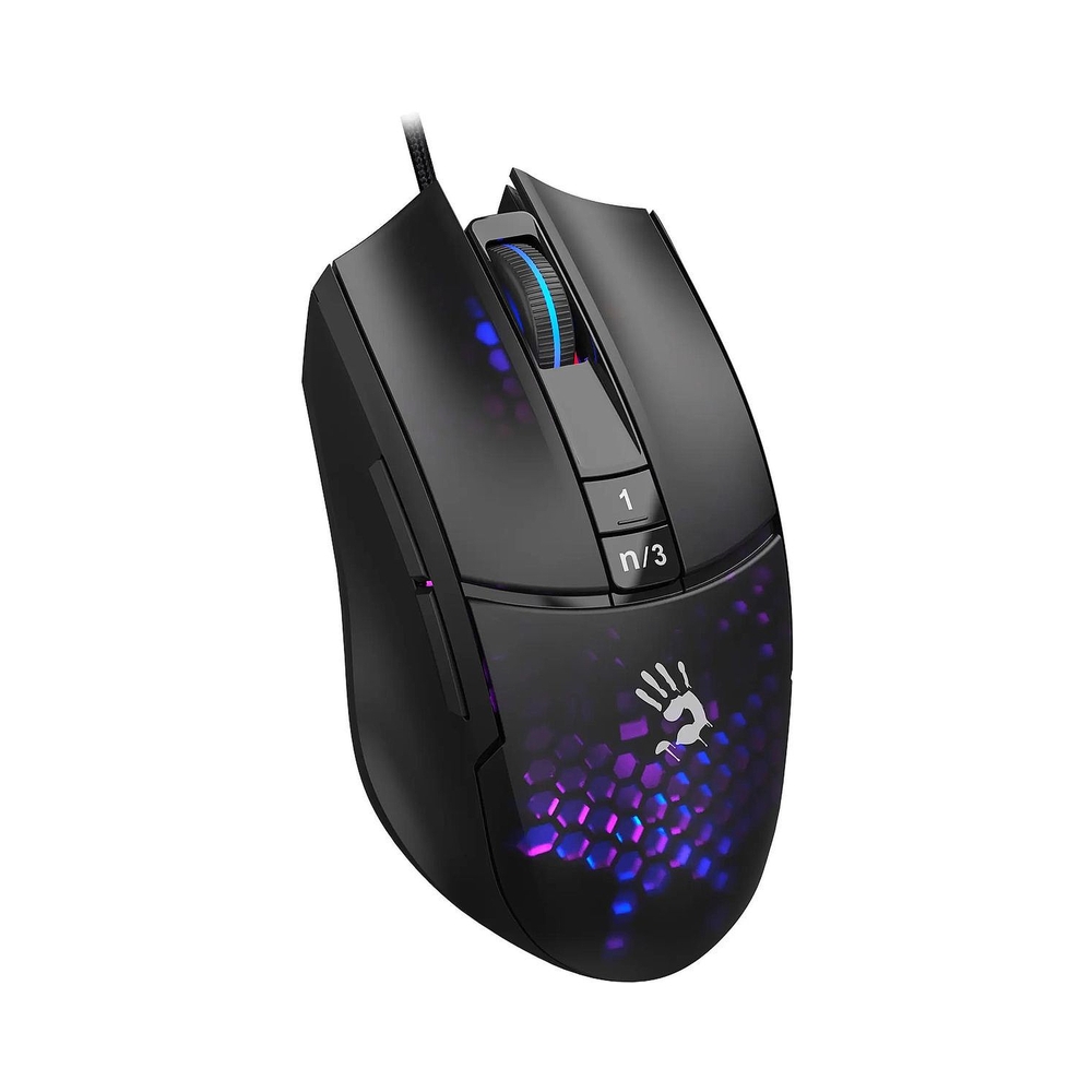 Мышь A4Tech Bloody L65 Max, черный/фиолетовый — KSKSHOP.RU