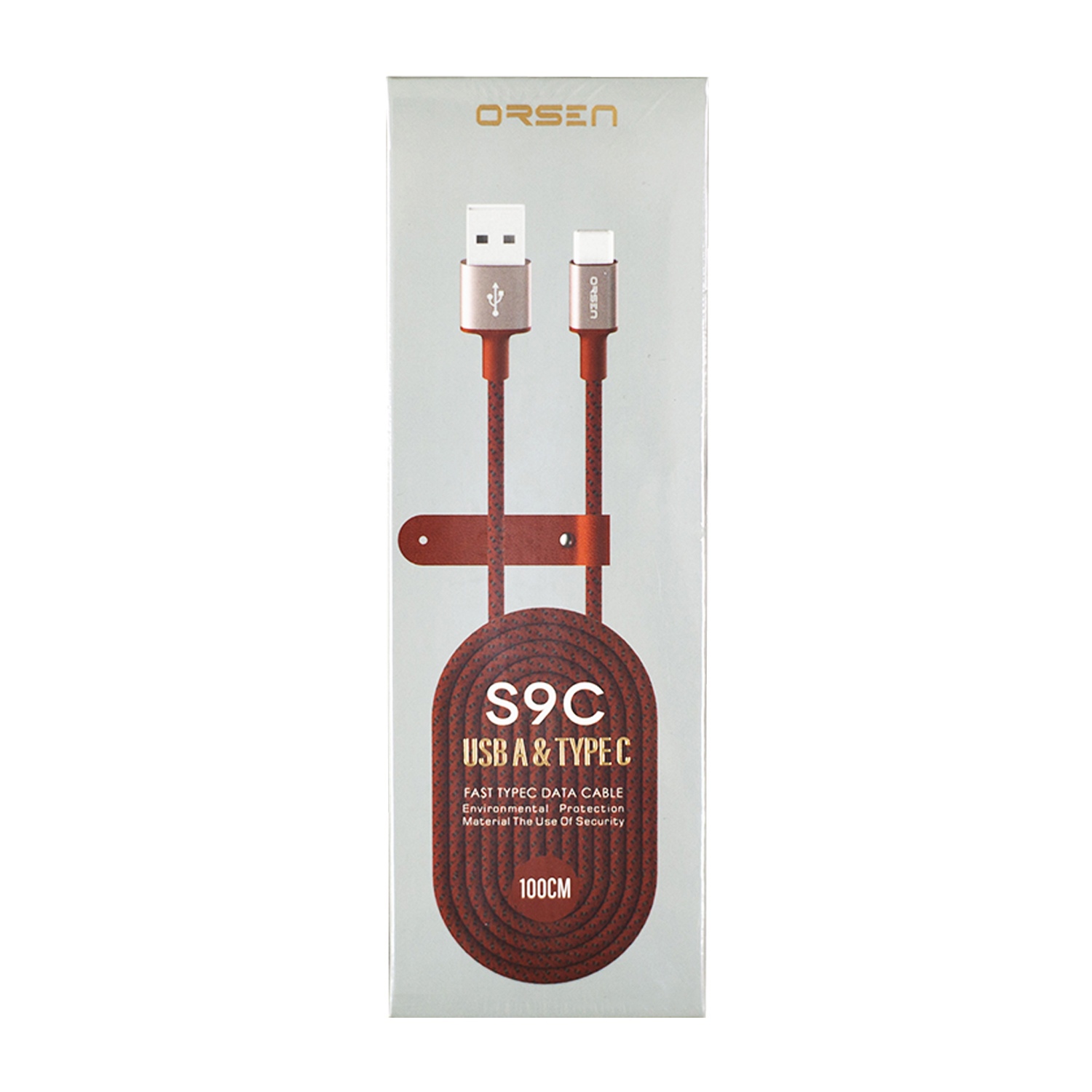 Кабель USB ORSEN S9C ( Type-C , 1м, плетеный ) — KSKSHOP.RU