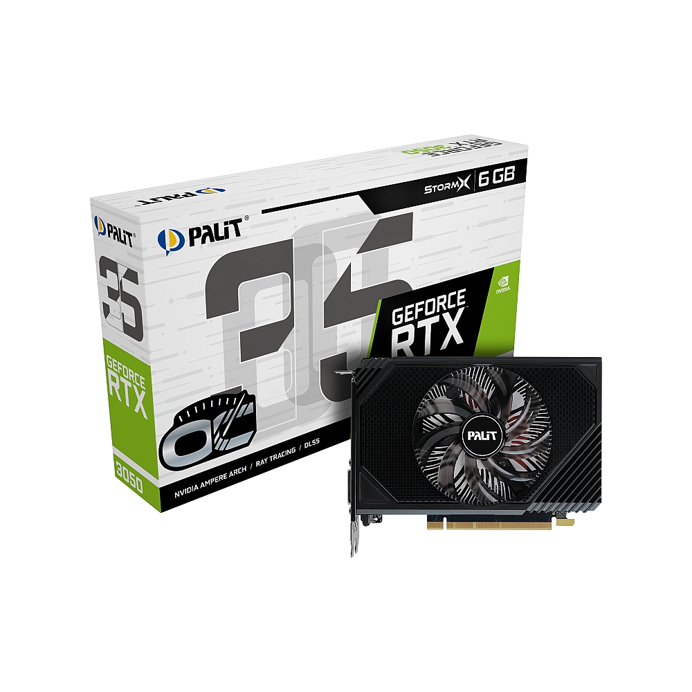 Видеокарта Palit GeForce RTX 3050 StormX OC [NE63050S18JE-1070F] — KSKSHOP.RU