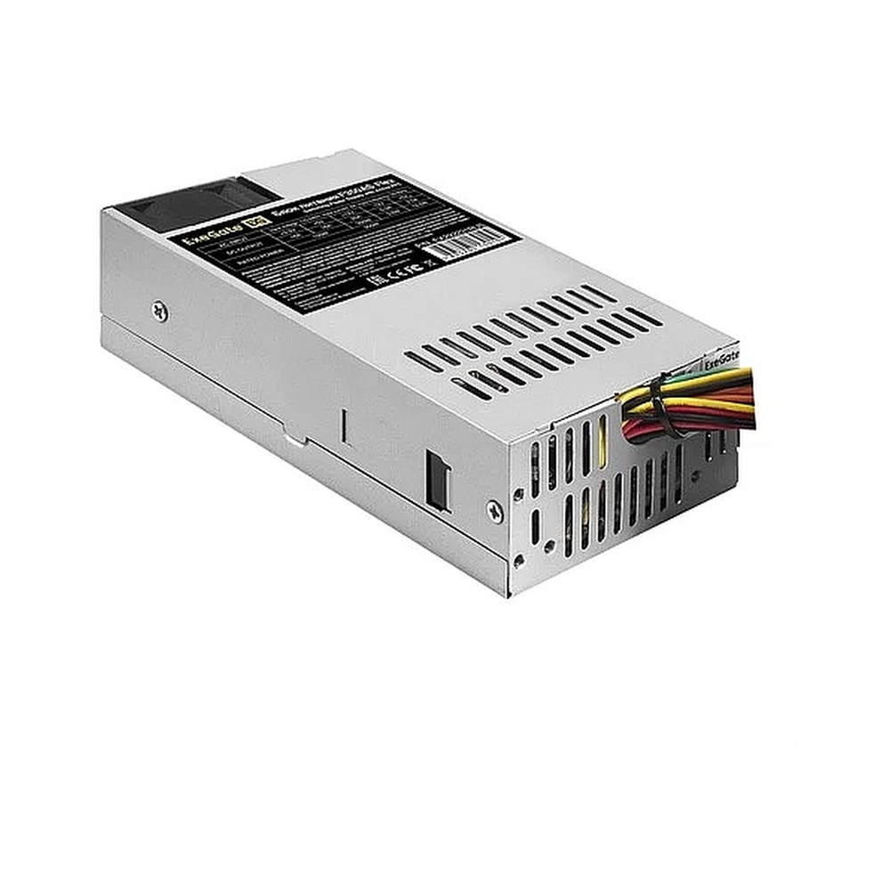 Блок питания 350W ExeGate EX292231RUS F350AS (Flex ATX, for ITX case, APFC, КПД 80% (80 PLUS), 4cm fan, 24pin, (4+4)pin, PCI-E, 3xSATA, 2xIDE) — KSKSHOP.RU