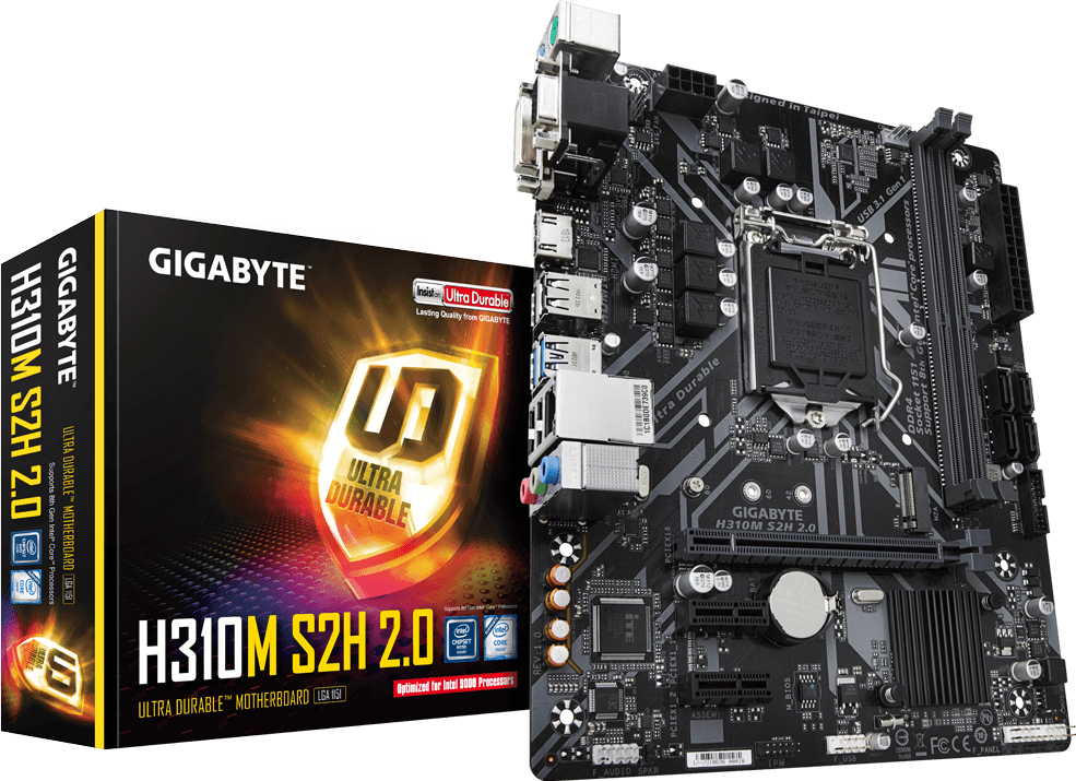 картинка [Б\у] Материнская плата Gigabyte H310M S2H 2.0 | LGA1151v2 от магазина Одежда+
