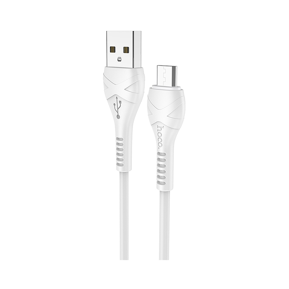 картинка Кабель USB HOCO X37 Cool USB - Micro USB, 2.4А, 1м, белый от магазина Одежда+
