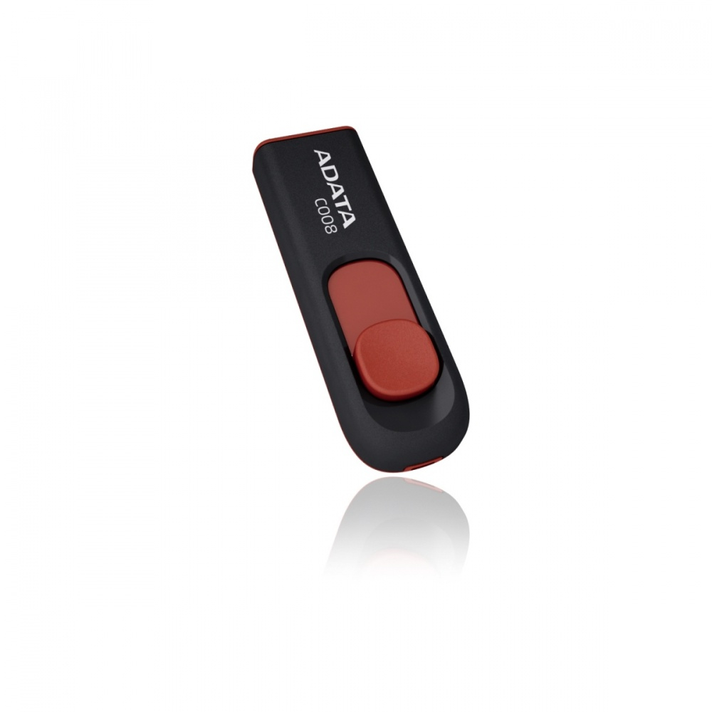 картинка Флэш Диск USB 2.0 ADATA Flash Drive 64Gb С008 Black-Red от магазина Одежда+