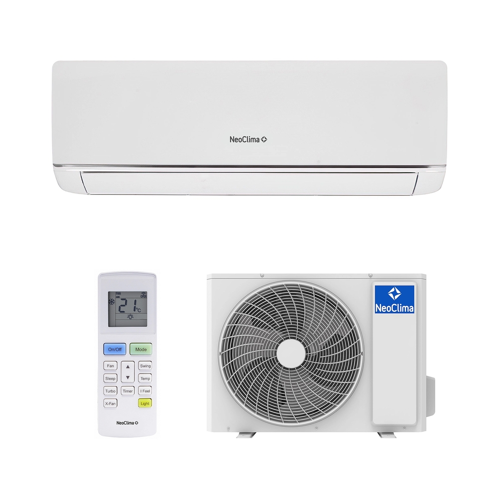 картинка Кондиционер сплит-система Neoclima NS/NU-HAX28R 28000 BTU, 80 м², 37/48 дБ, охлаждение, обогрев, осушение, белый от магазина Одежда+
