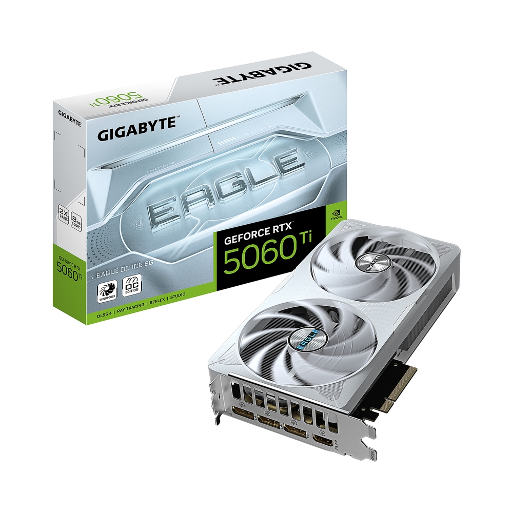 Видеокарта GIGABYTE GeForce RTX 5060 Ti EAGLE [GV-N506TEAGLEOC ICE-8GD 1.0] — KSKSHOP.RU