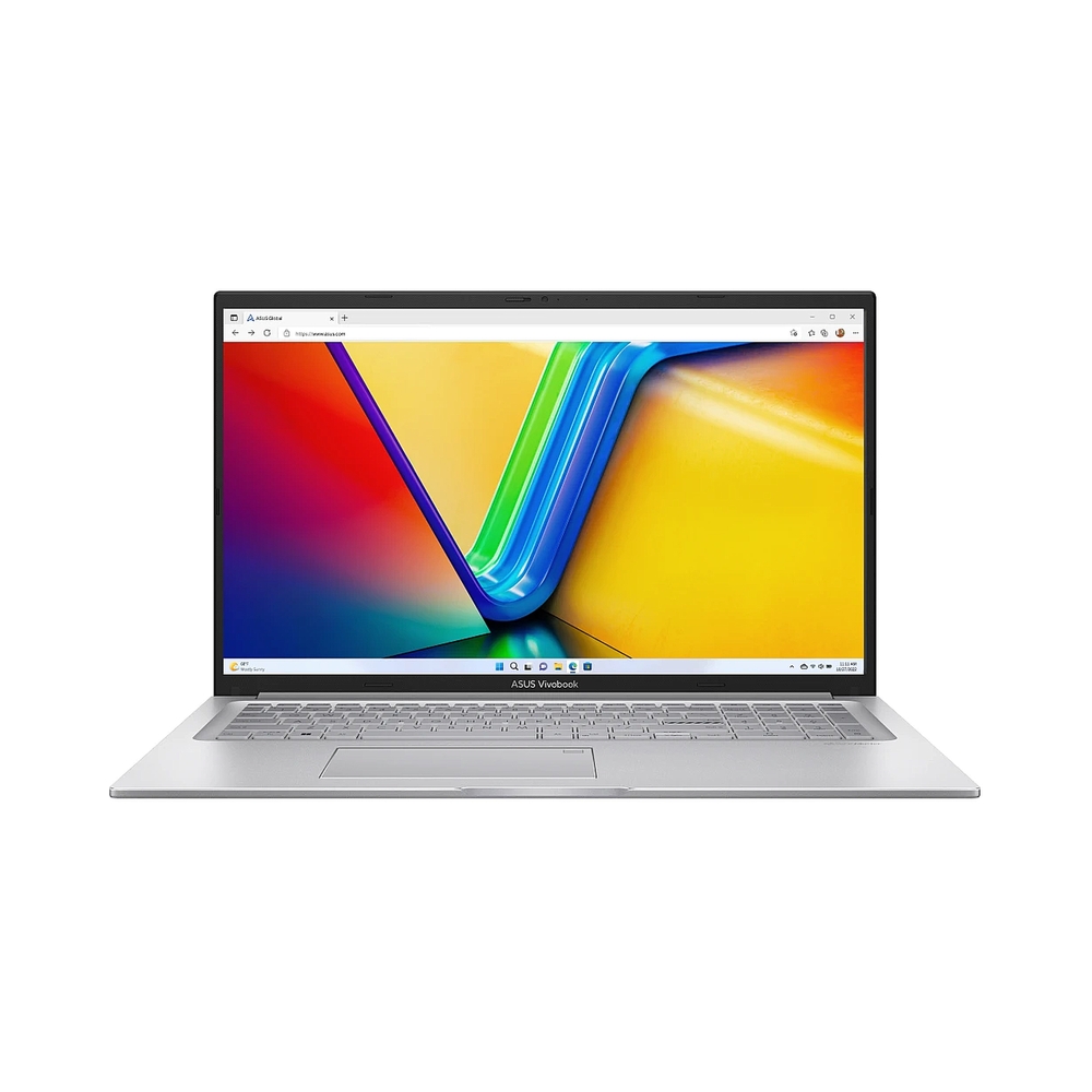 Ноутбук Asus Vivobook 17 X1704VA-AU1107 Core 7 150U 16Gb SSD1Tb Intel Graphics 17.3" IPS FHD (1920x1080) без ОС silver WiFi BT Cam (90NB13X1-M00MT0) — KSKSHOP.RU