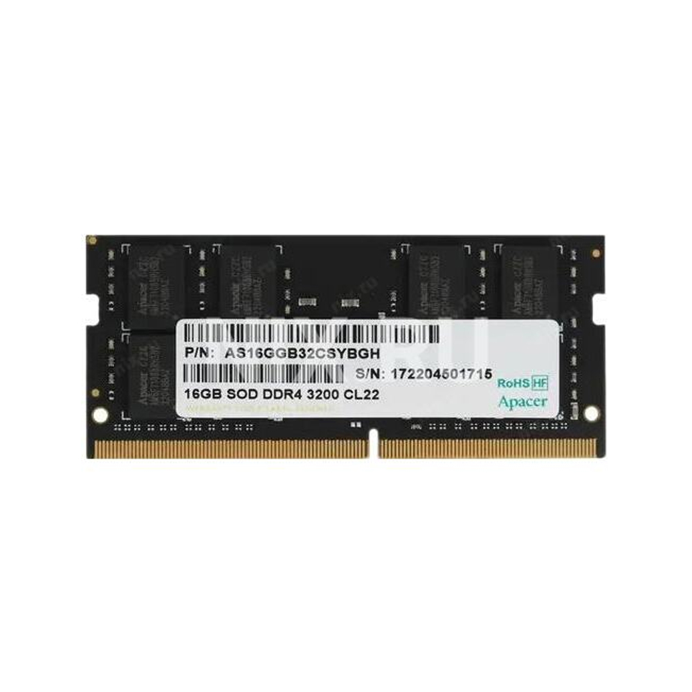 Модуль памяти для ноутбука APACER SO-DIMM 16GB PC25600 DDR4 — KSKSHOP.RU