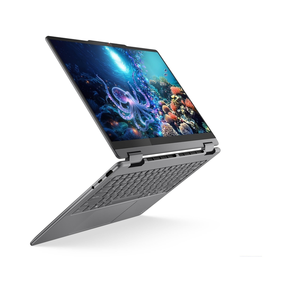 Ноутбук Lenovo Yoga 7 14ILL10 Core Ultra 7 256V 16Gb SSD512Gb Intel Arc 140V 14" OLED Touch WUXGA (1920x1200) без ОС grey WiFi BT Cam (83JQ007YRK) — KSKSHOP.RU