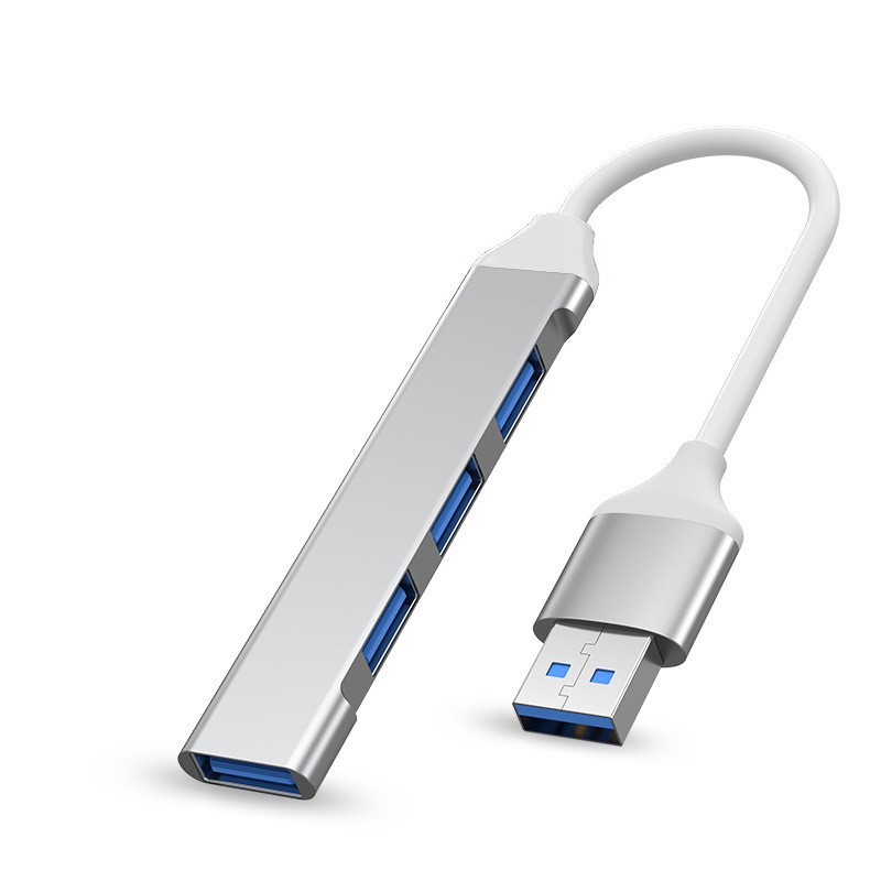 Коммутатор Mini USB-HUB USB3.0 | Silver 4 порта — KSKSHOP.RU