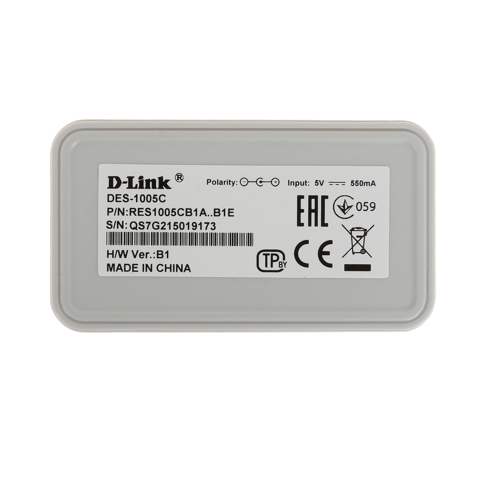 Коммутатор D-Link DES-1005C/B1A, 5x100Mbps — KSKSHOP.RU