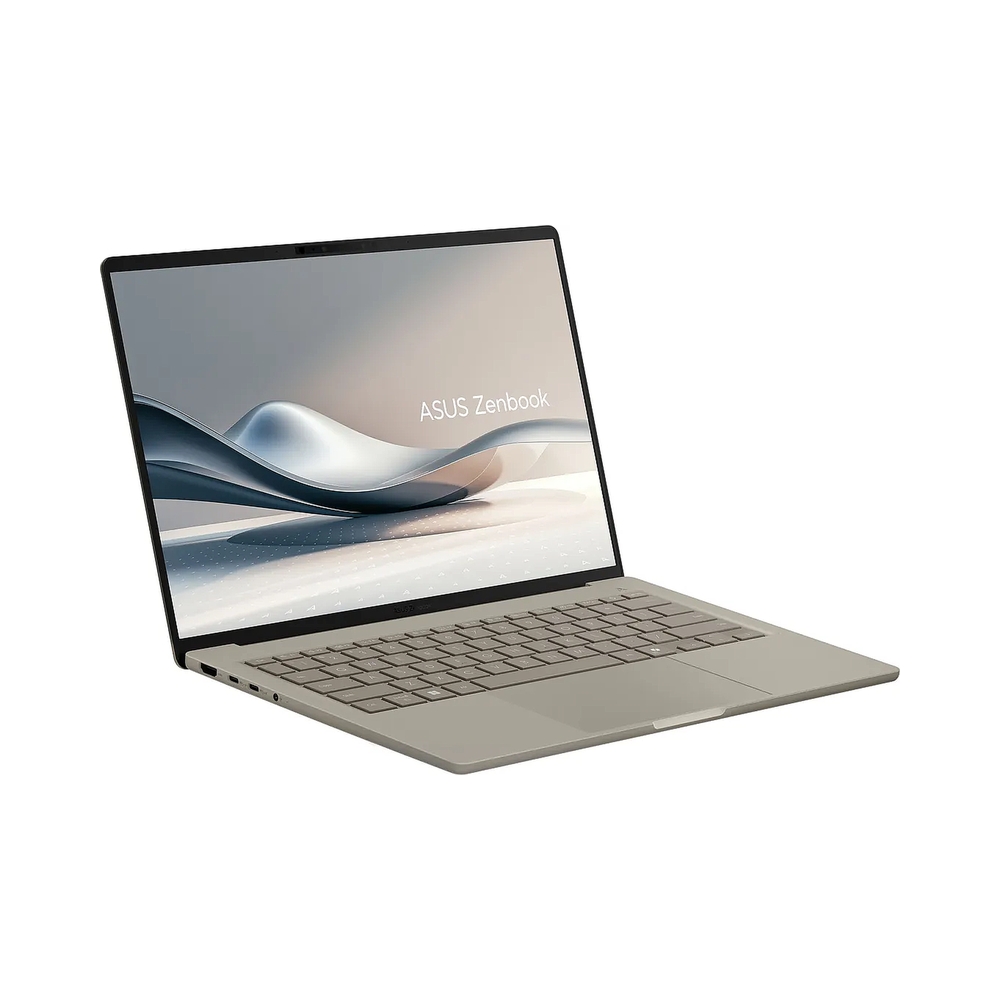 Ноутбук Asus Zenbook A14 UX3407QA-QD556W Snapdragon X X1-26-100 16Gb SSD512Gb Qualcomm Adreno 14" OLED WUXGA (1920x1200) Windows 11 Home beige WiFi BT Cam (90NB1501-M012H0) — KSKSHOP.RU