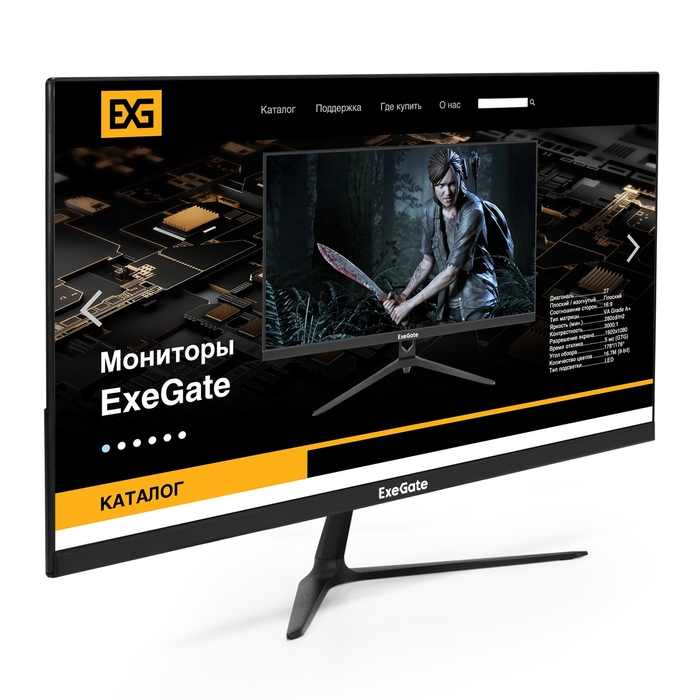 Монитор 21.5" ExeGate  ProSmart EV2207A [VA; 1920x1080; HDMI; 65Гц] — KSKSHOP.RU