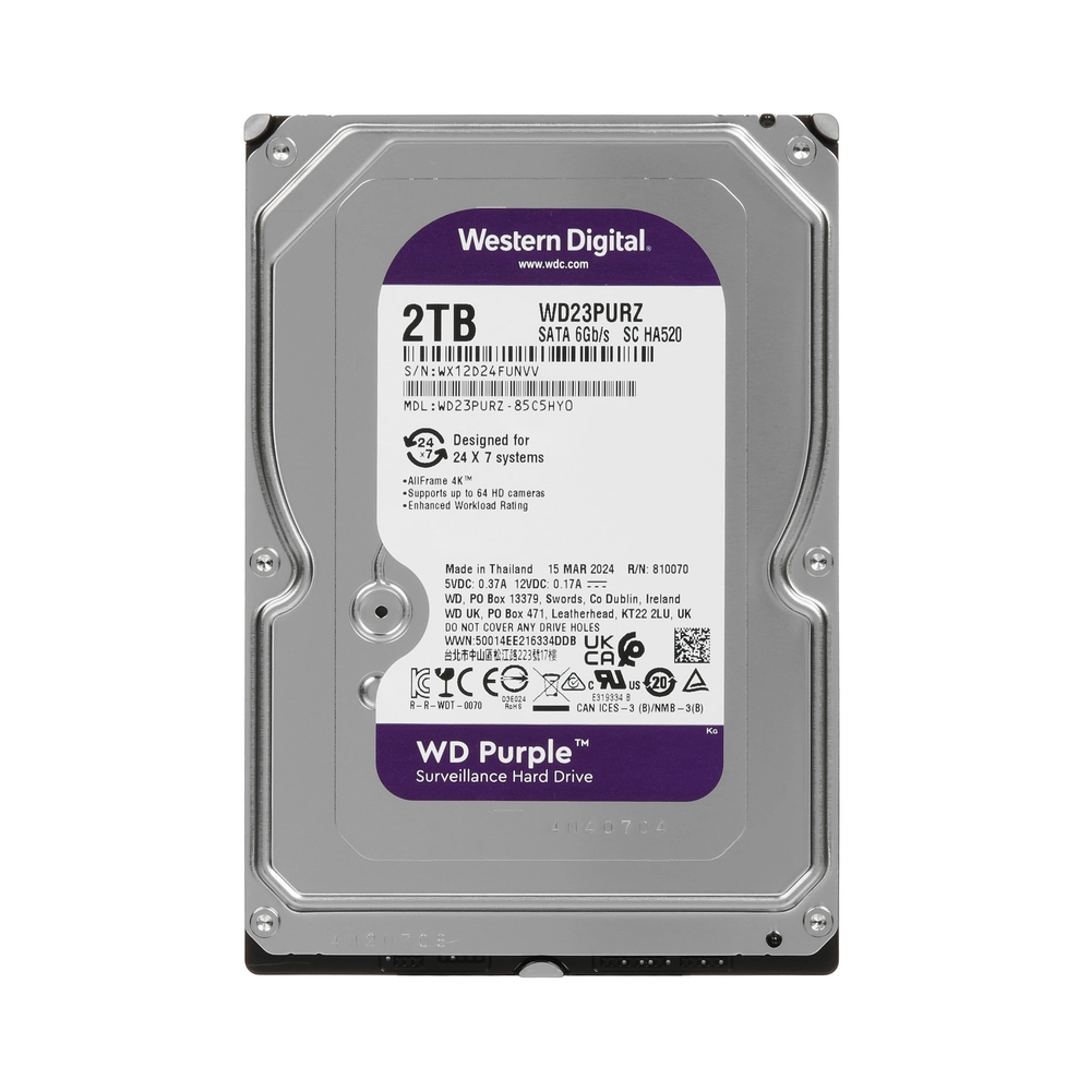 Жесткий диск WD Purple [WD23PURZ] 2TB — KSKSHOP.RU