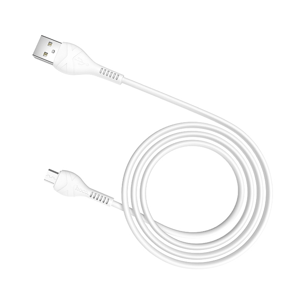 картинка Кабель USB HOCO X37 Cool USB - Micro USB, 2.4А, 1м, белый от магазина Одежда+
