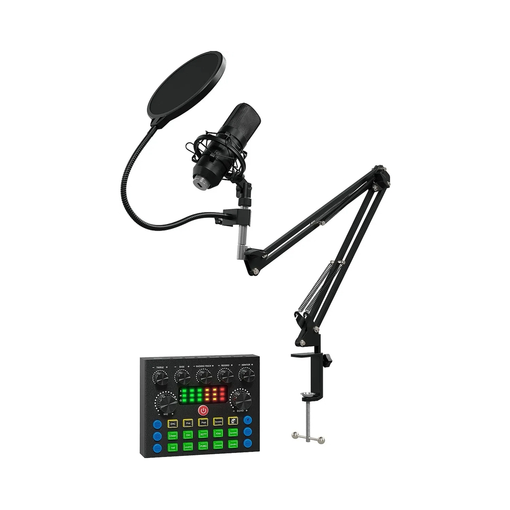 Микрофон проводной Оклик SM-600G 2.5м черный — KSKSHOP.RU