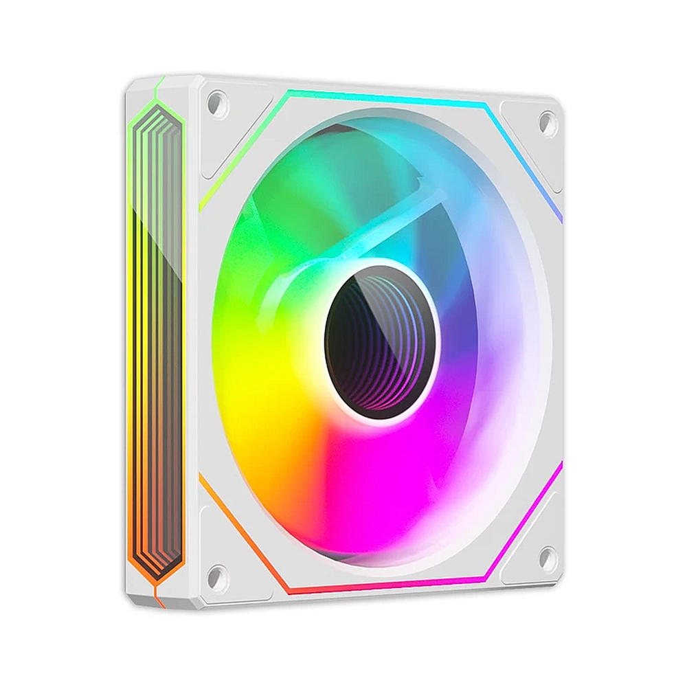 Реверсный кулер PRISM 6 PRO 120мм ARGB подсветка, белый — KSKSHOP.RU