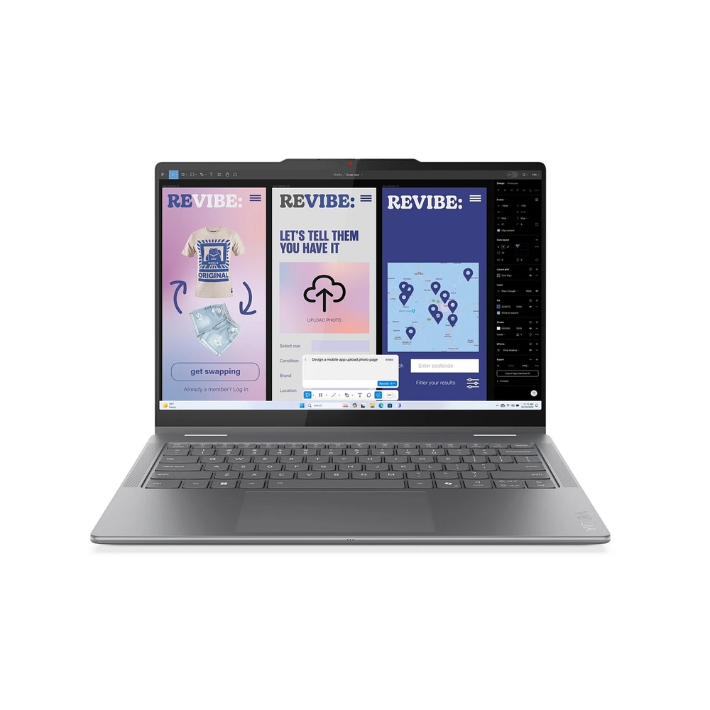 Ноутбук Lenovo Yoga 7 2-in-1 14ILL10 Intel Core Ultra 7 256V 2200MHz/14"/1920x1200 OLED/16GB/512GB SSD/Intel Arc Graphics/Wi-Fi/Bluetooth/Windows 11 Pro (83JQ007YRK_Win11P) Grey — KSKSHOP.RU