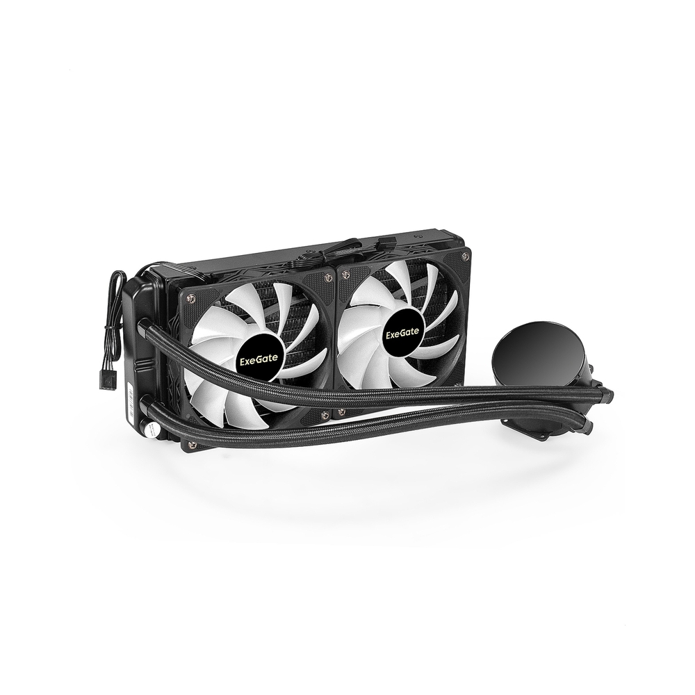 Система водяного охлаждения ExeGate BlackWater-240V2.PWM.RGB [EX293457RUS] — KSKSHOP.RU