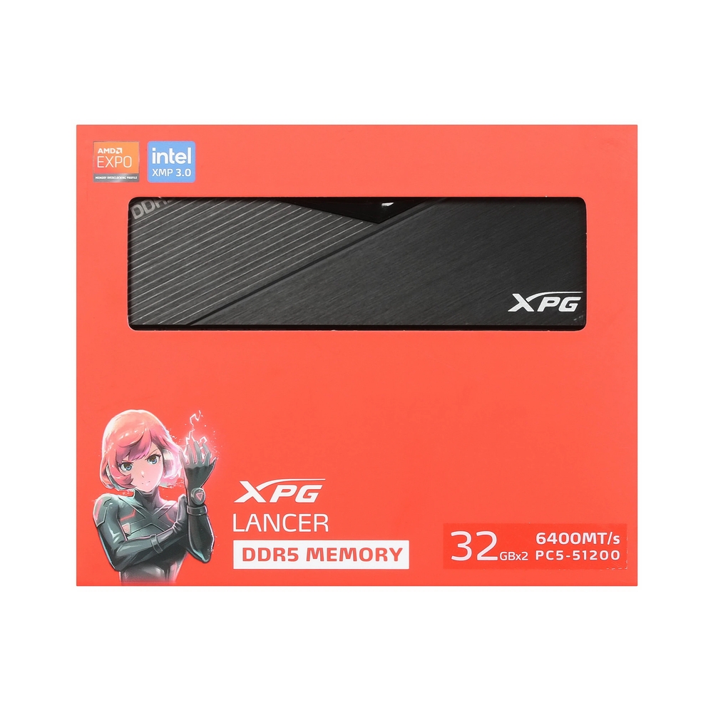 Оперативная память ADATA XPG Lancer [AX5U6400C3232G-DCLABK] 64GB KIT D5 — KSKSHOP.RU