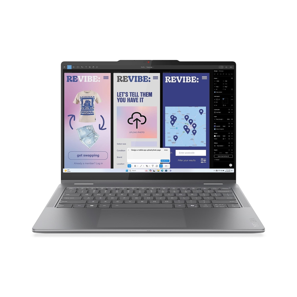 Ноутбук Lenovo Yoga 7 14ILL10 Core Ultra 7 256V 16Gb SSD512Gb Intel Arc 140V 14" OLED Touch WUXGA (1920x1200) без ОС grey WiFi BT Cam (83JQ007YRK) — KSKSHOP.RU
