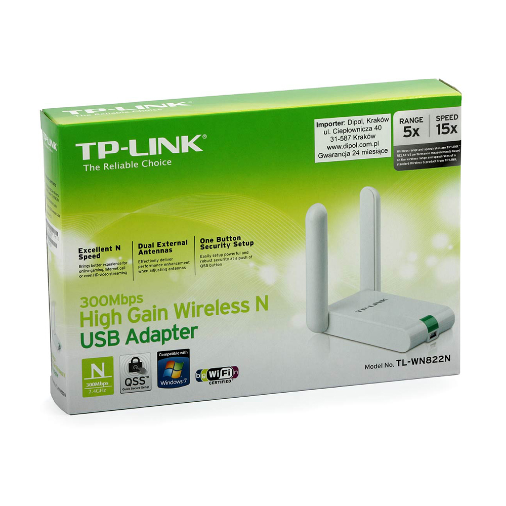 картинка Сетевой адаптер TP-Link SOHO TL-WN822N W300M от магазина Одежда+