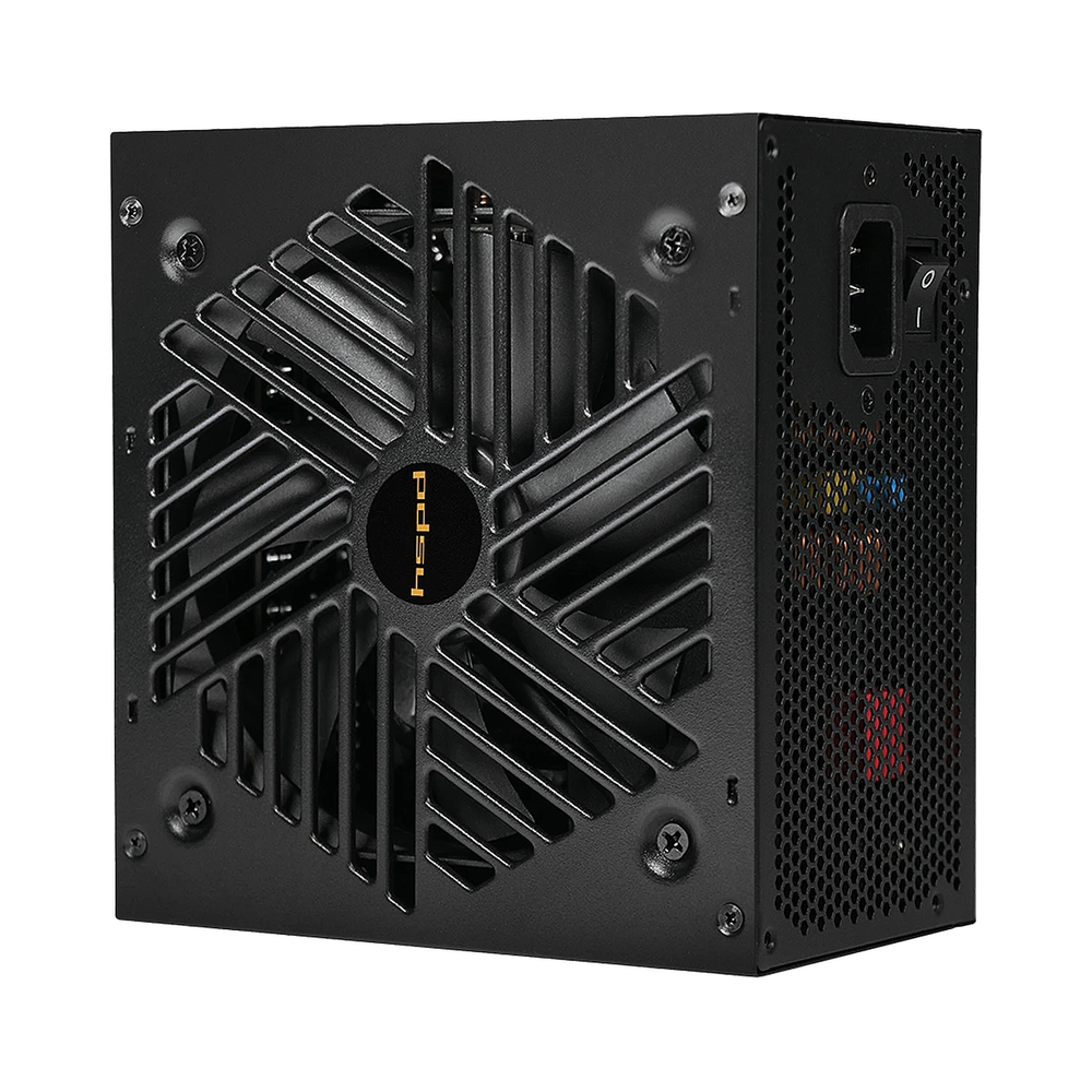 Блок питания Power Supply HSPD, 1000W 80+ Gold (ATX, 3.1, PCIe 5.1, Full modular, 1x24(20+4)pin 600mm, 2xCPU 8(4+4)pin 700mm, 2xPCIe*2 8(6+2)pin 550+150mm, 1x12V(2x6) 12+4pin 600W 550mm  2xSATA*3 500+150+150mm, 1xMOLEX4pin*3+FDD 500+150+150+150mm , A — KSKSHOP.RU
