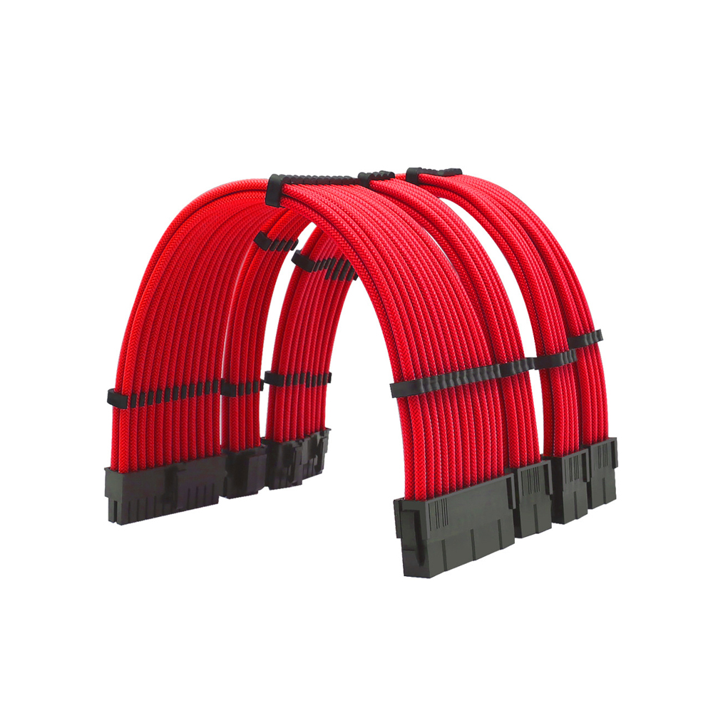 картинка Комплект проводов 24pin + 8pin | КРАСНЫЙ ЦВЕТ от магазина Одежда+